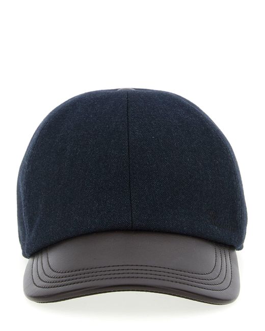 Berluti Blue Cashmere Cap for men