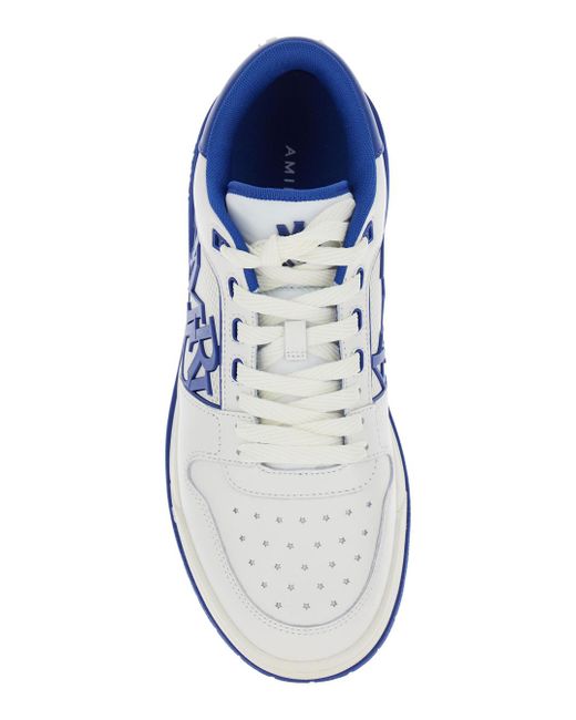 Amiri White And Low Top Sneakers With Contrasting Logo Lettering for men