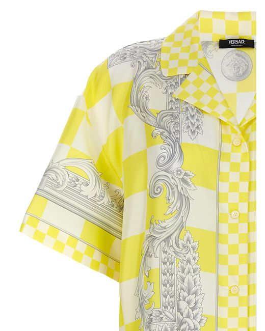 Versace Yellow 'Medusa Contrasto' Shirt