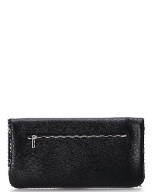 Zadig & Voltaire Black Stud-Embellished Chain-Linked Shoulder Bag