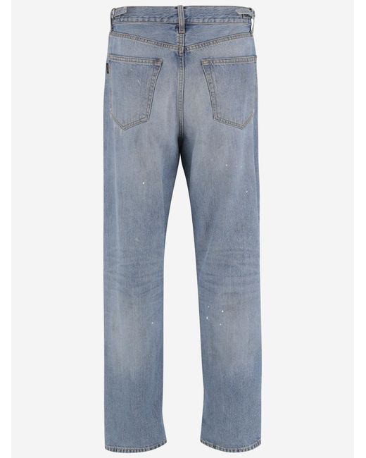 Haikure Blue Cotton Jeans for men