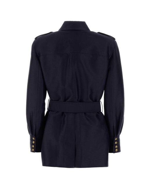 Zimmermann Blue Wool Blend Hypnotic Jacket