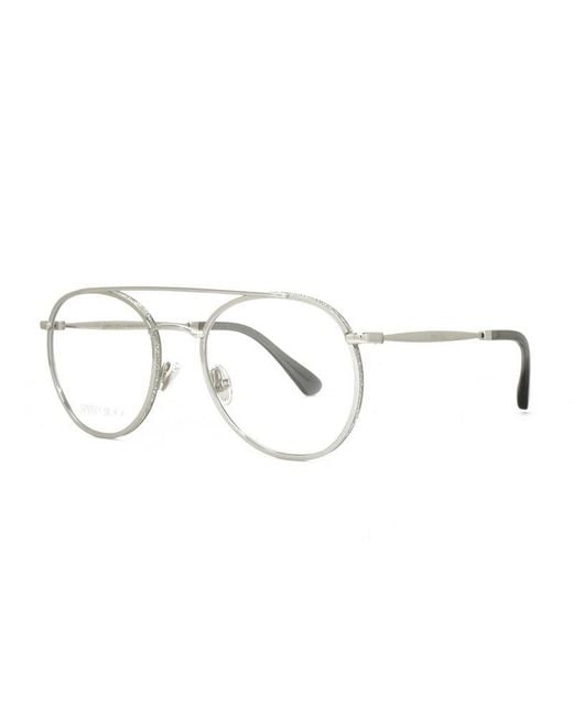 Jimmy Choo Metallic Frame And Lens Eyeglasses
