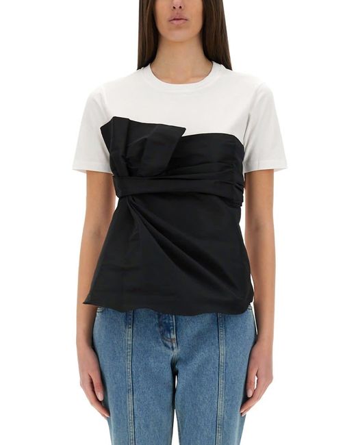 Tシャツ・カットソー NINA RICCI FLOWING TOP WITH BOW Nina Ricci Giant Bow Top | Black | FARFETCH