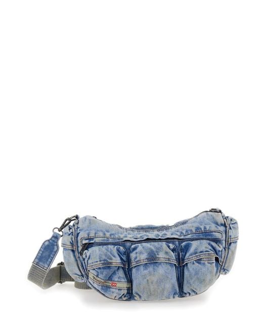 DIESEL Blue Re-Edition Travel 3000 Shoulder Bag X for men