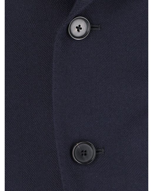 Caruso Blue Jackets Wool for men