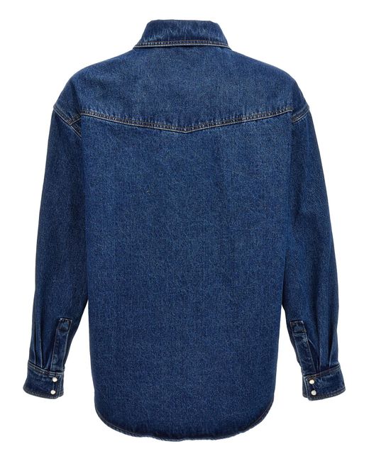 Palm Angels Blue 'Lw Monogram' Jacket for men