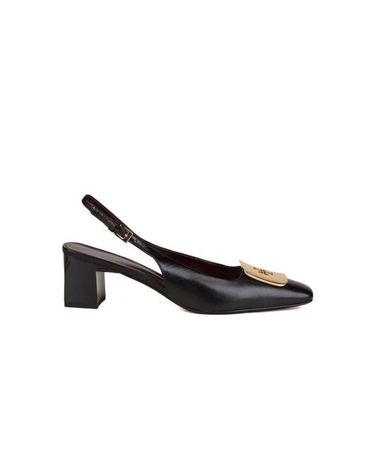 Tory Burch Black Slingback Pumps Footwear High-Heels