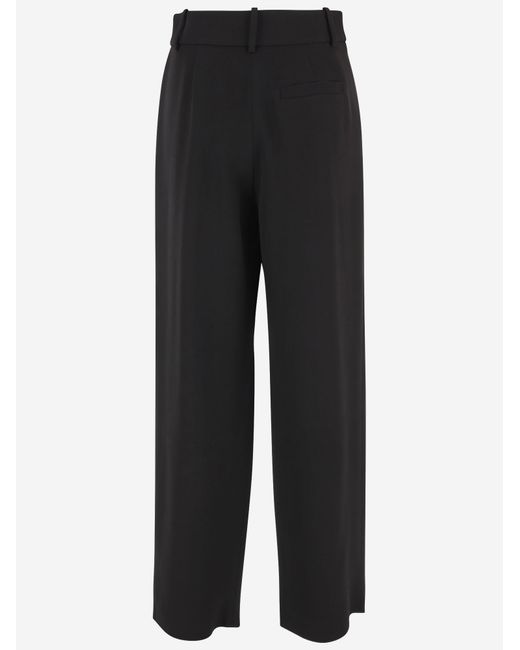 Giorgio Armani Black Silk Trousers