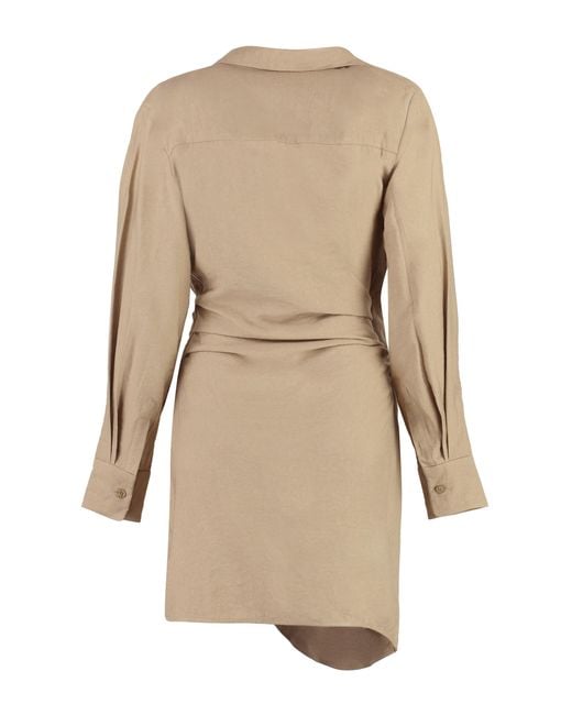 Jacquemus Natural Dress Bahia Polyamide