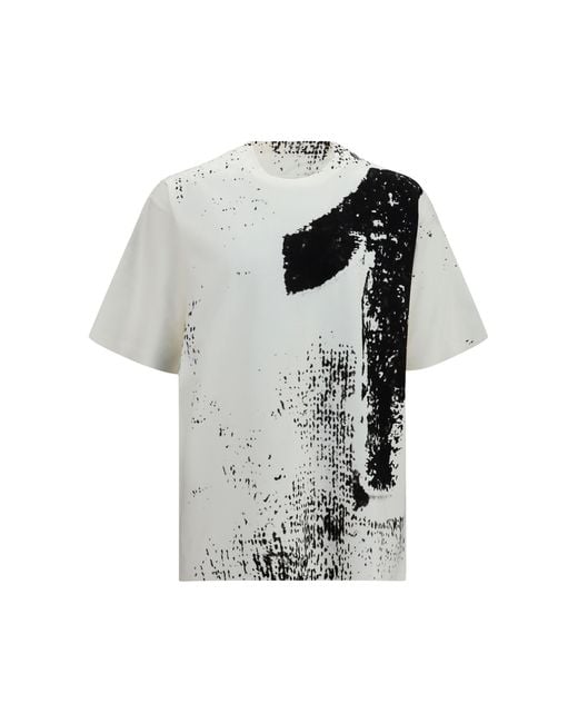 Maison Margiela Gray Number 10 Print Cotton T-Shirt T-Shirts for men