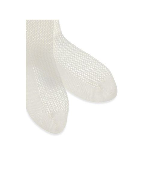 Brunello Cucinelli White Cotton Socks