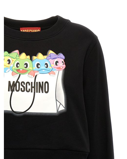 Moschino Black Bubble Bobble Sweatshirt