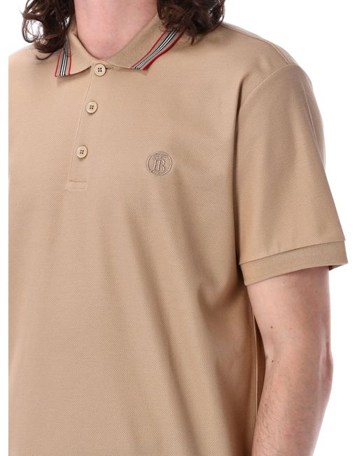Burberry Natural Pierson Polo Shirt for men