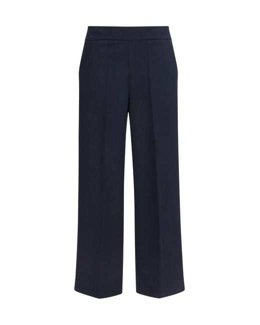 Avenue Montaigne Blue Grace Tropical Pants Polyester; Viscose; Elastane