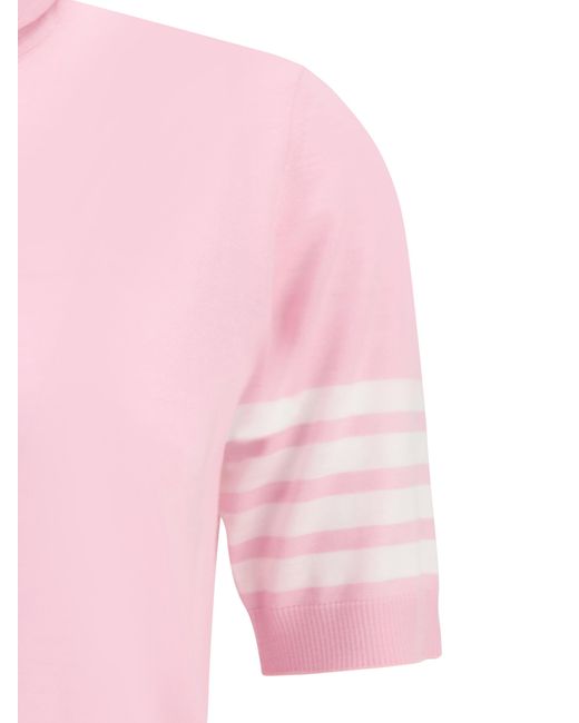 Thom Browne Pink Turtleneck Sweater