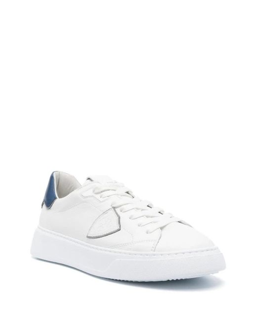 Philippe Model White Temple Low Sneakers for men