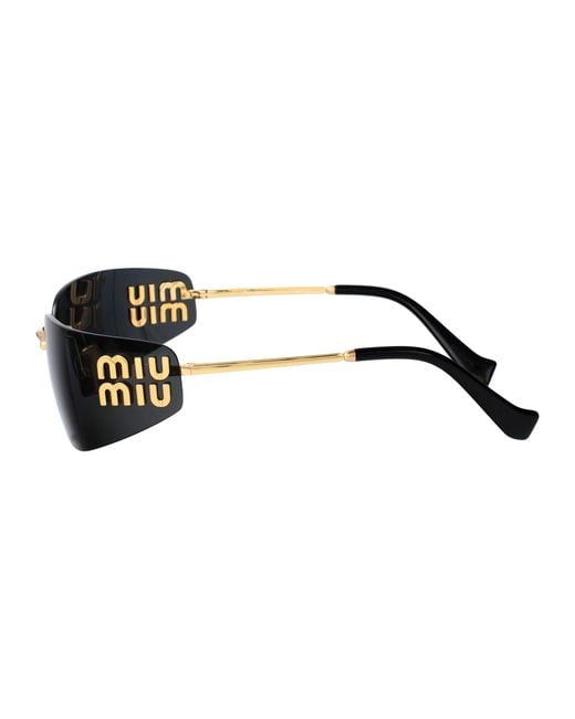 Miu Miu Black Sunglasses 0Mu A51S Metal