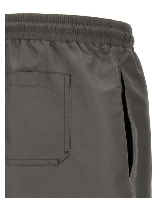 Brunello Cucinelli Gray Polyester Shorts for men