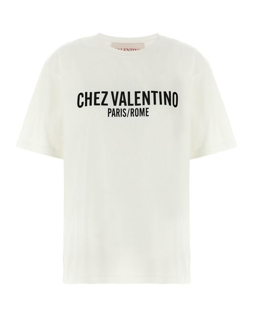 Valentino Garavani White Chez T-Shirt Cotton