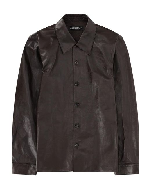 Our Legacy Black Welding Shirt for men
