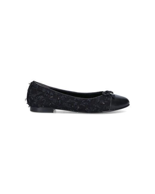 Tory Burch Black Flat Shoes Upper: Wool
