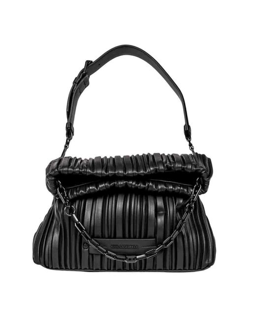 Karl Lagerfeld Leather Small K/kushion in Black | Lyst