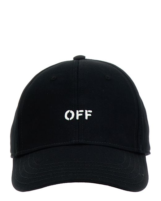 Off-White c/o Virgil Abloh Black Off- Baseball Cap With Off Logo