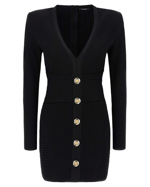 Balmain Black Bodycon Dress