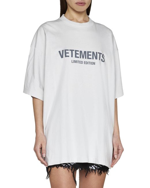 Vetements T-shirt in White | Lyst