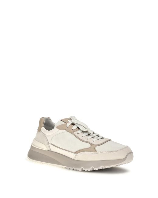 Brunello Cucinelli White Leather Sneakers for men