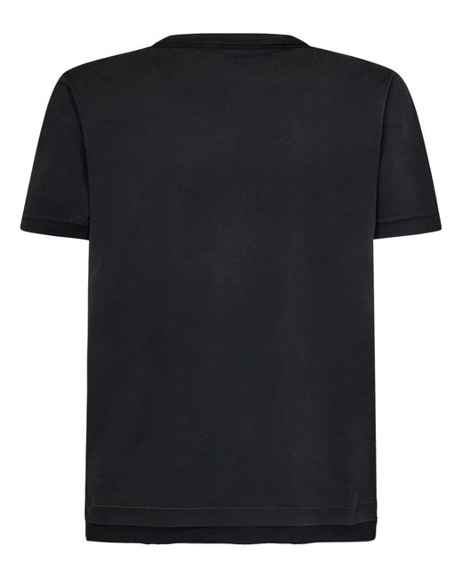 Off-White c/o Virgil Abloh Black Wave Off Raw Slim S/s T-shirt for men