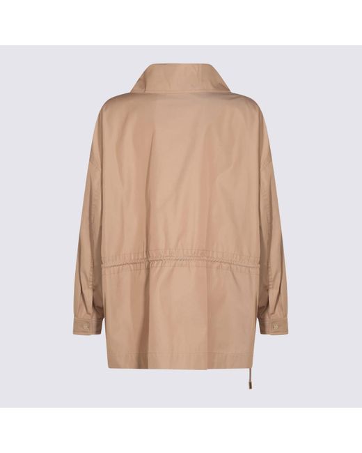 Moorer Natural Camel Casual Jacket