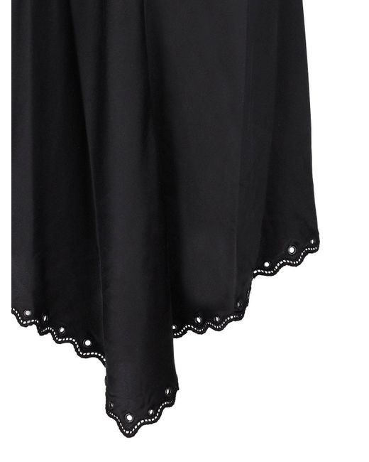 Isabel Marant Black Ayrich Asymmetric Dress