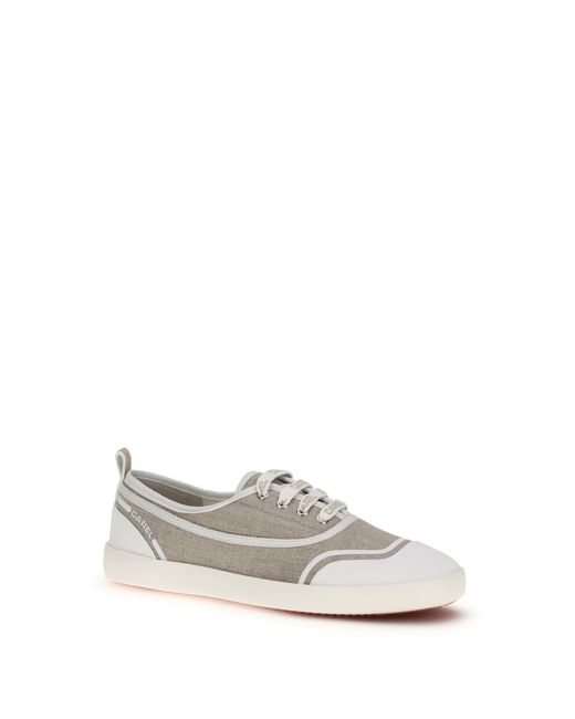 CAREL PARIS White Canvas Sneakers