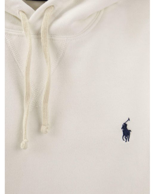 Ralph Lauren White Hooded Sweatshirt for men