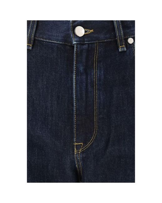 Fendi Blue Cotton Straight for men