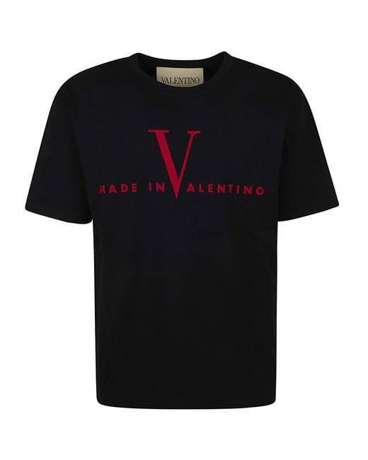 Valentino Garavani Black T-Shirt Jersey,Reg,Pr. Made for men