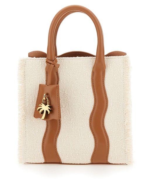 Palm Angels Brown Small Tote Bag