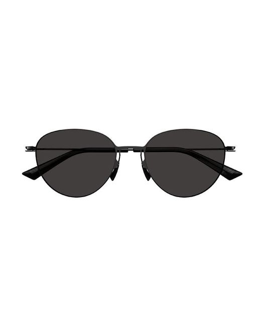 Bottega Veneta Black Sunglasses Browline Full Rim, Frame And Lens Bv1268S001