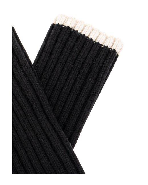 Totême  Black Toteme Wool Gloves