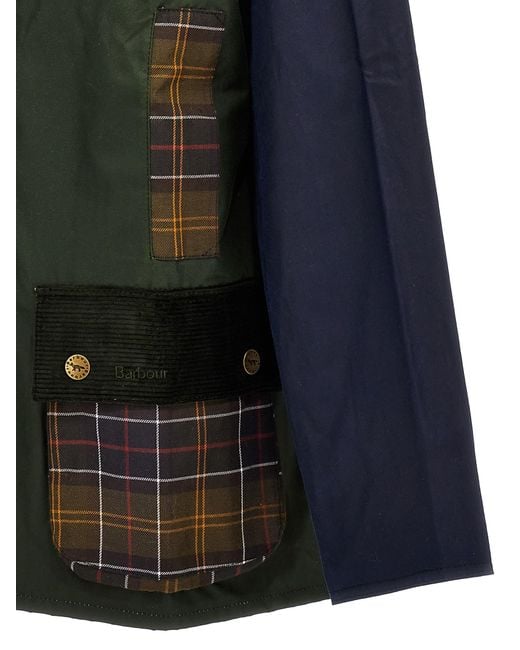 Barbour X Maison Kitsun Jacket Casual Jackets Parka in Green for