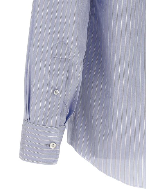 Maison Margiela Blue Striped Shirt for men