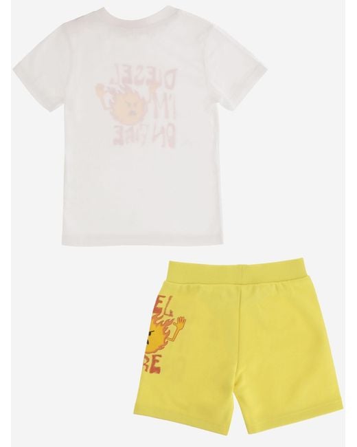 DIESEL Yellow Cotton Set Sets for men