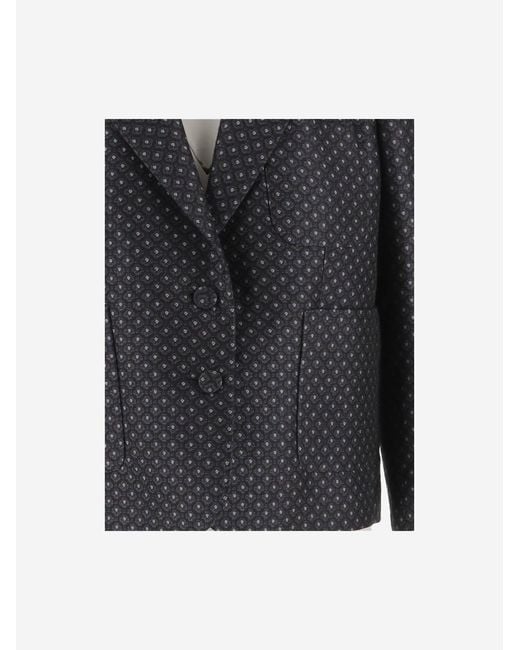 Dries Van Noten Black Wool-Blend Jacket