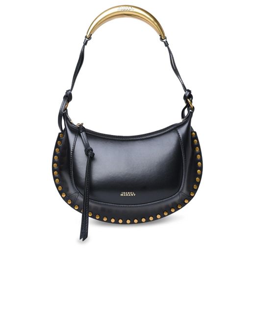 Isabel Marant 'oskan' Black Leather Crossbody Bag