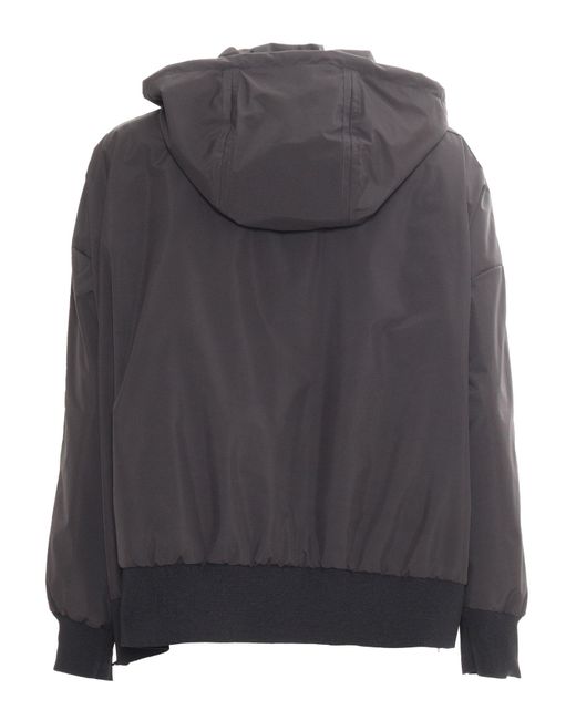 Moorer Gray Ghenda-Stp Jacket Polyester Coat
