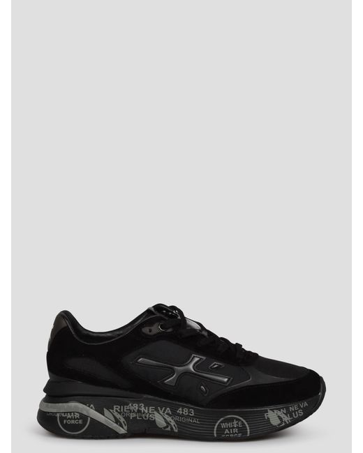 Premiata Black Moerun 6445 Sneakers for men