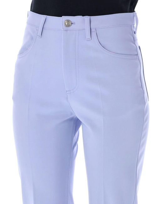 Marni Blue Lilac Jersey Flared Pant