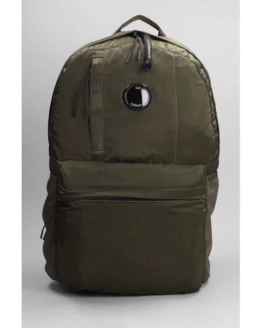 C P Company Nylon B Backpack In Green Polyester for men